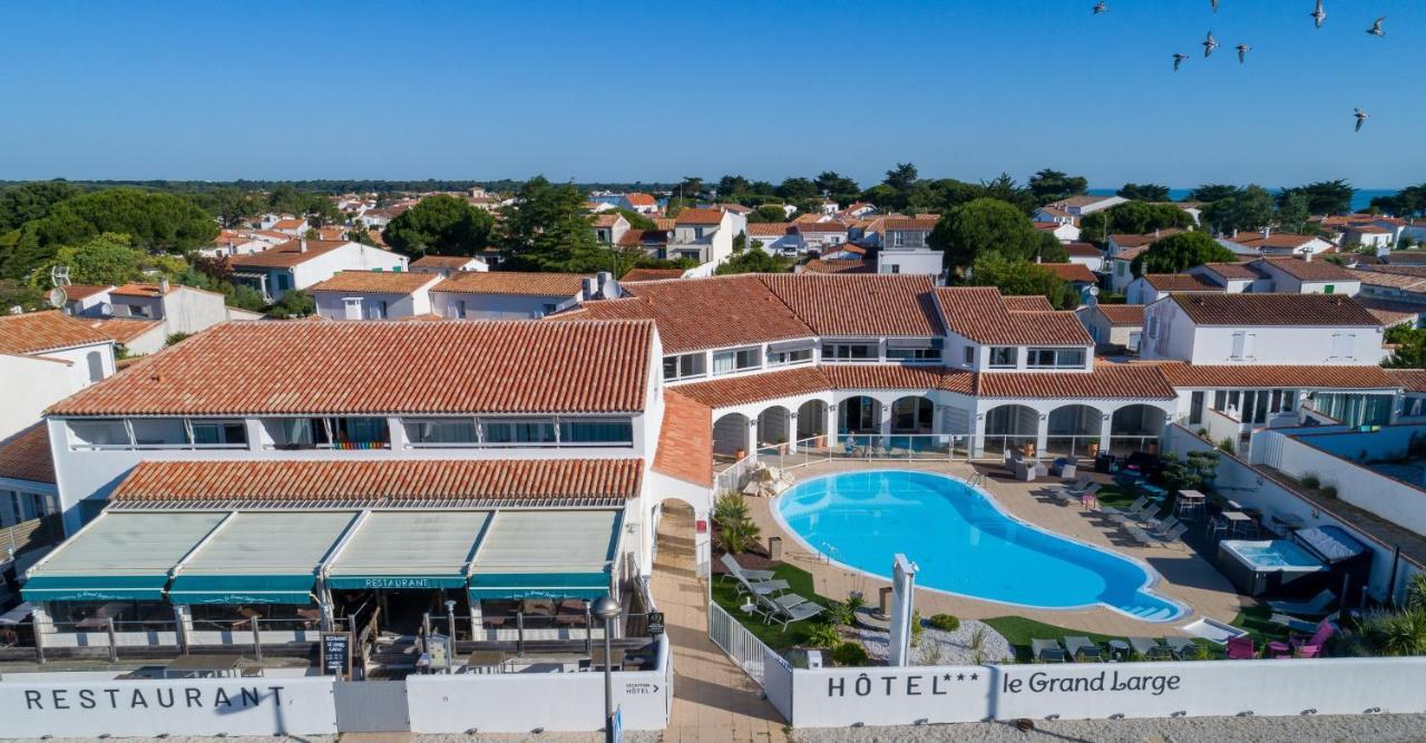 Hotel Restaurant Le Grand Large - Face A La Plage - Ile De Re Rivedoux-Plage Eksteriør billede
